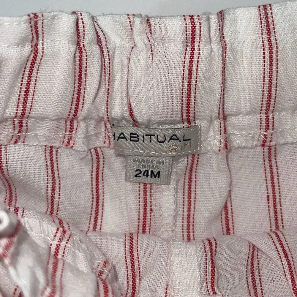 Habitual Striped Knotted Jogger Pants & 2Piece Boho Toddler Outfit Bundle 24Mos‎